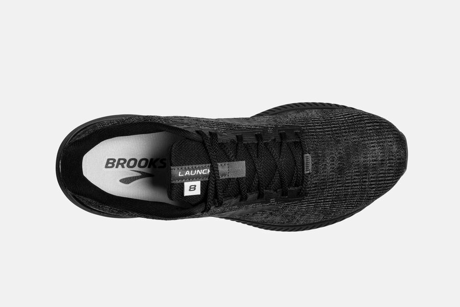 Brooks Running Shoes Mens Black - Launch 8 Road - 6197-RIZOU